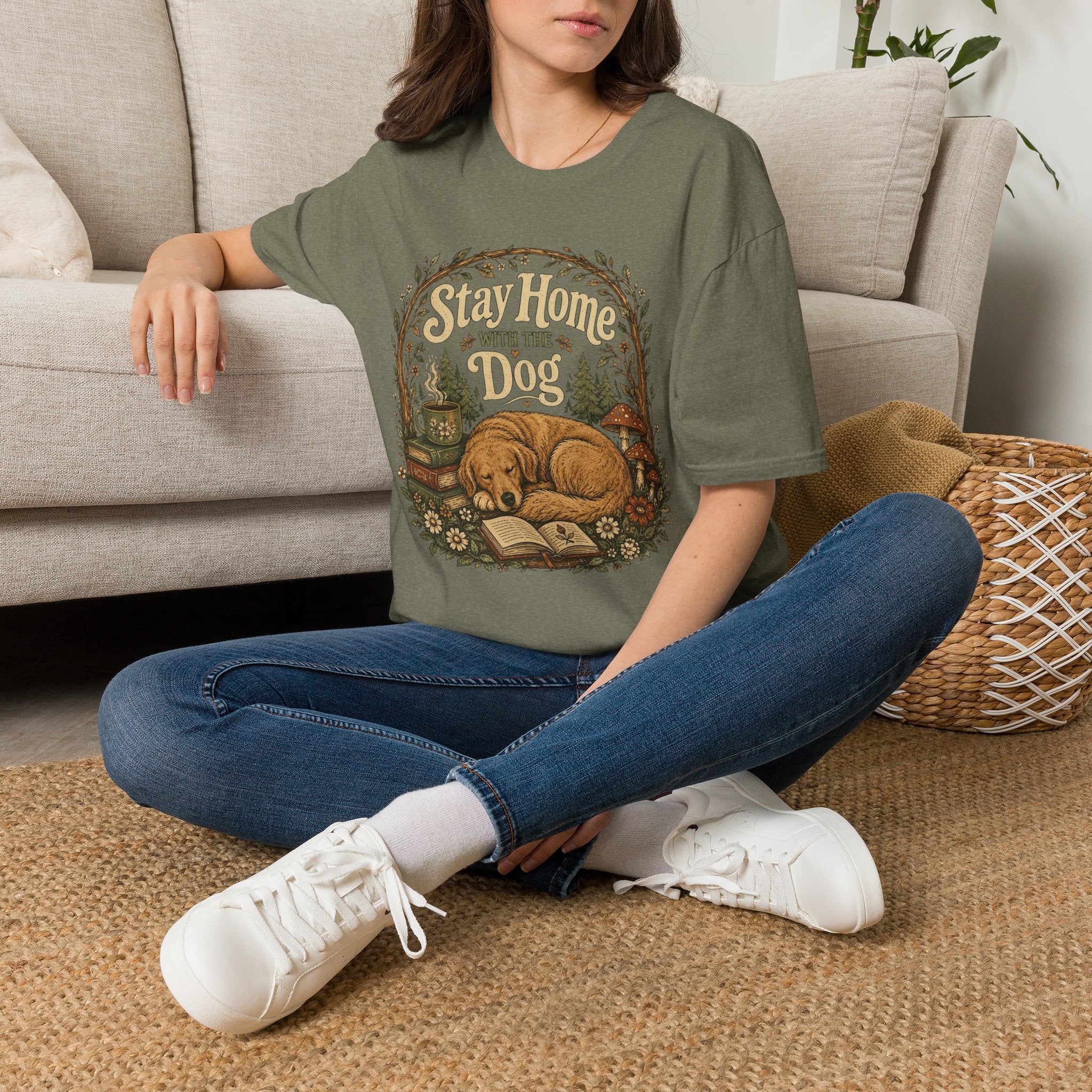Stay Home With The Dog T-Shirt