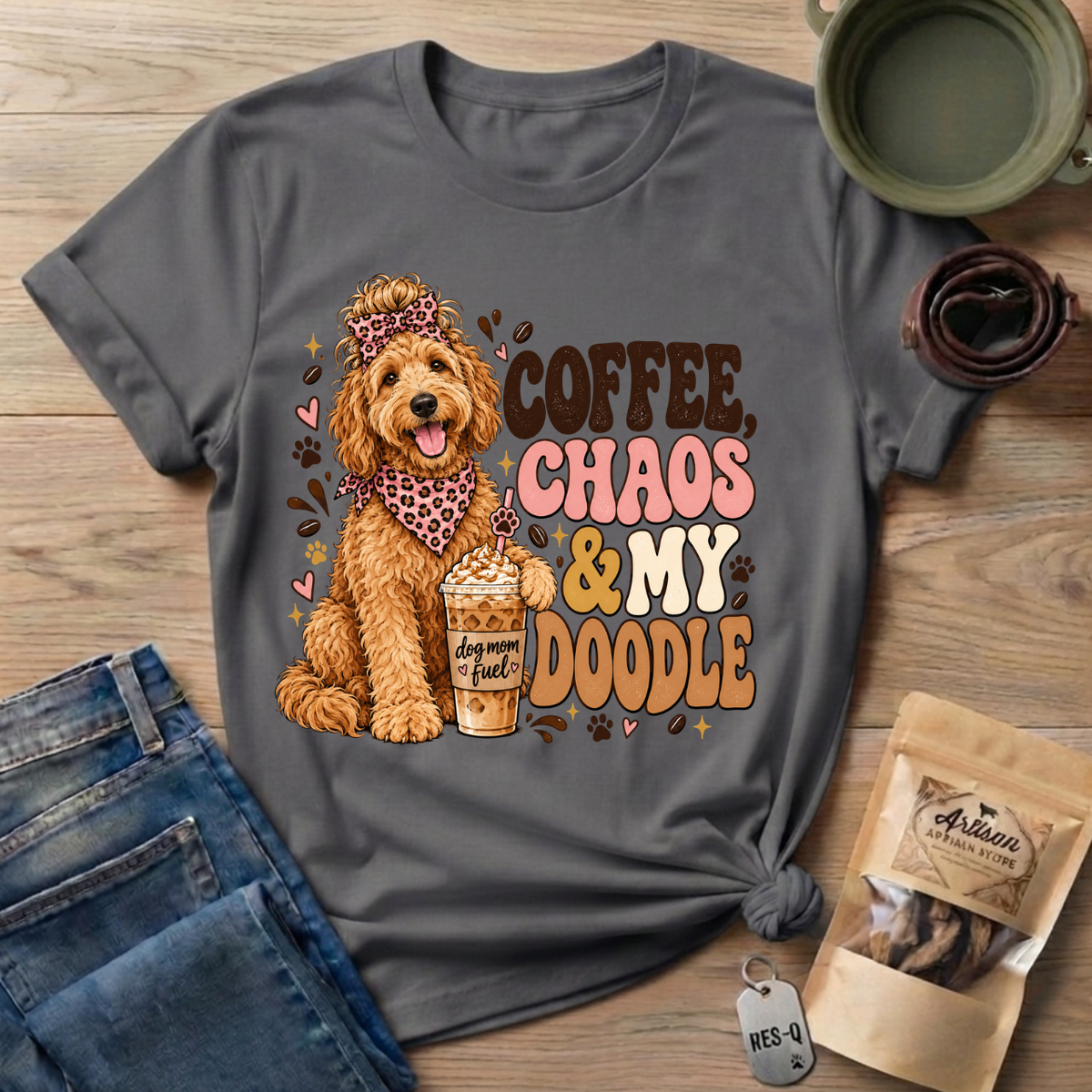 Coffee Doodle Mom T-Shirt