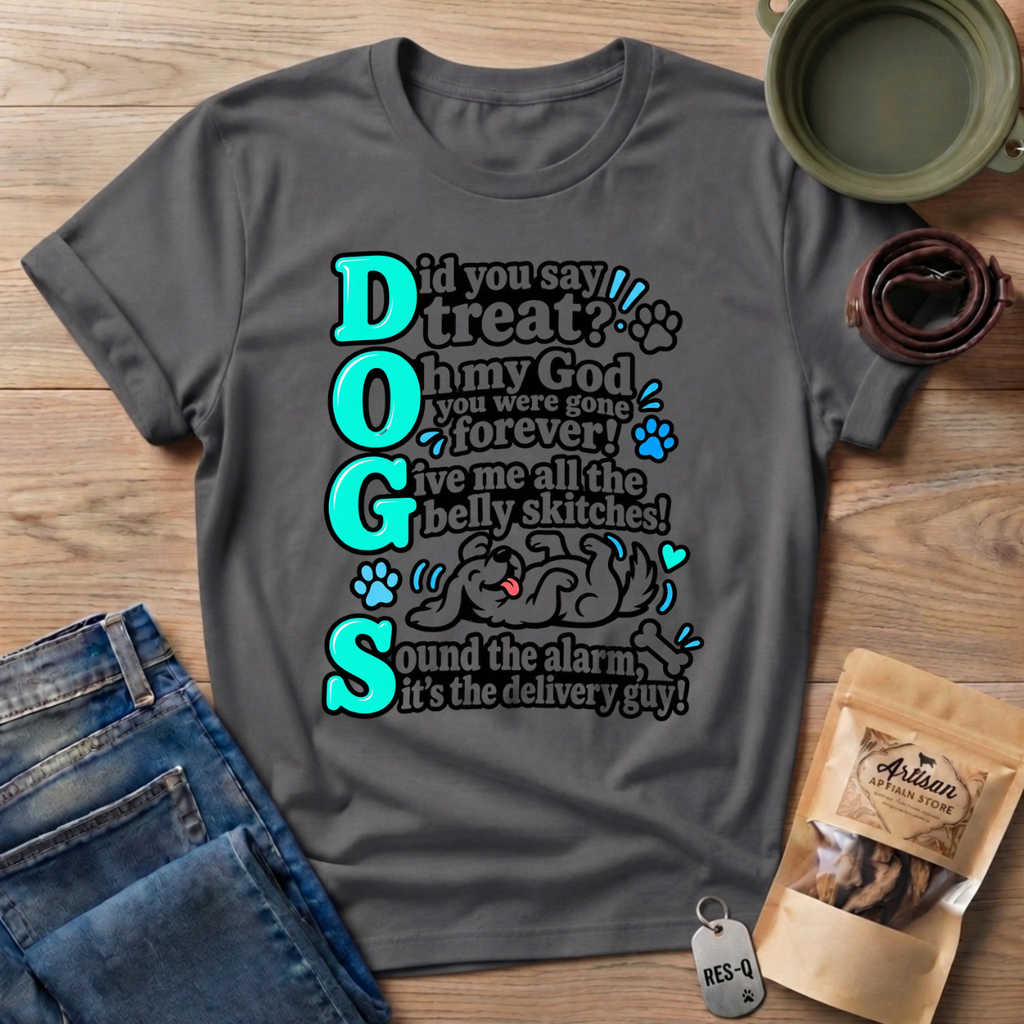 Teal DOGS   T-Shirt