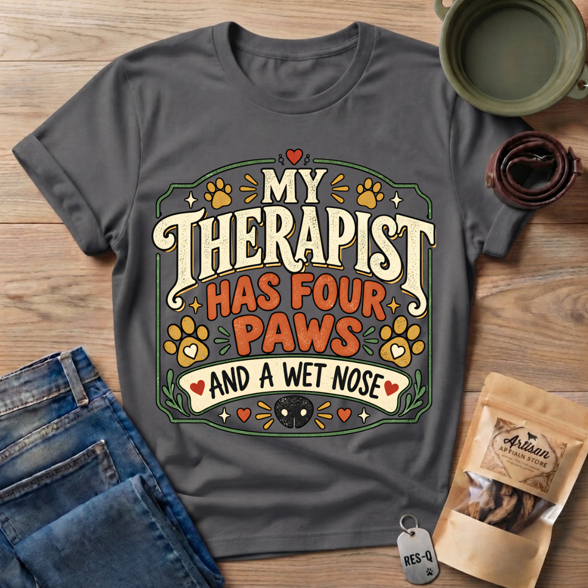 Four Paws Therapist T-Shirt