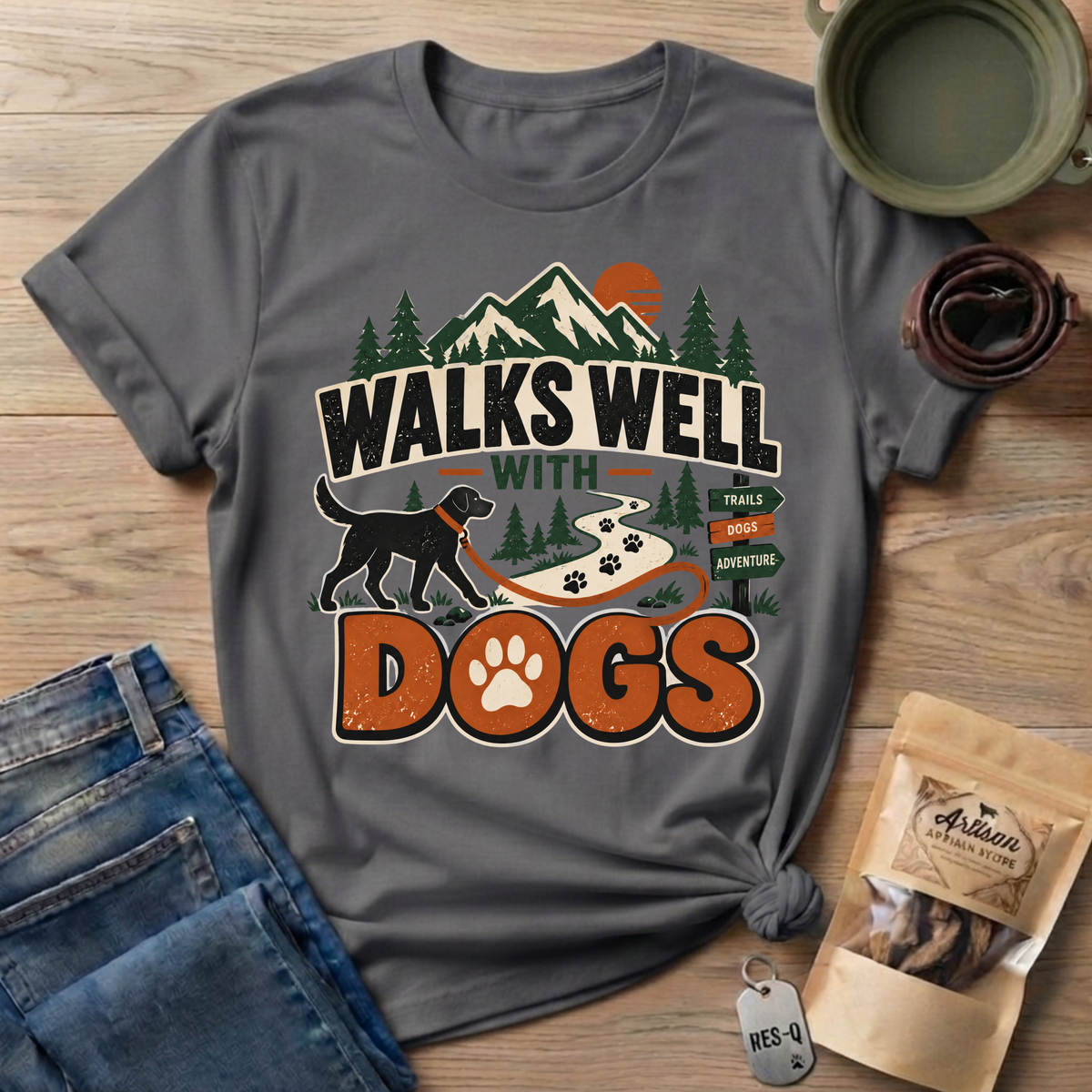 Walks Well Dogs T-Shirt