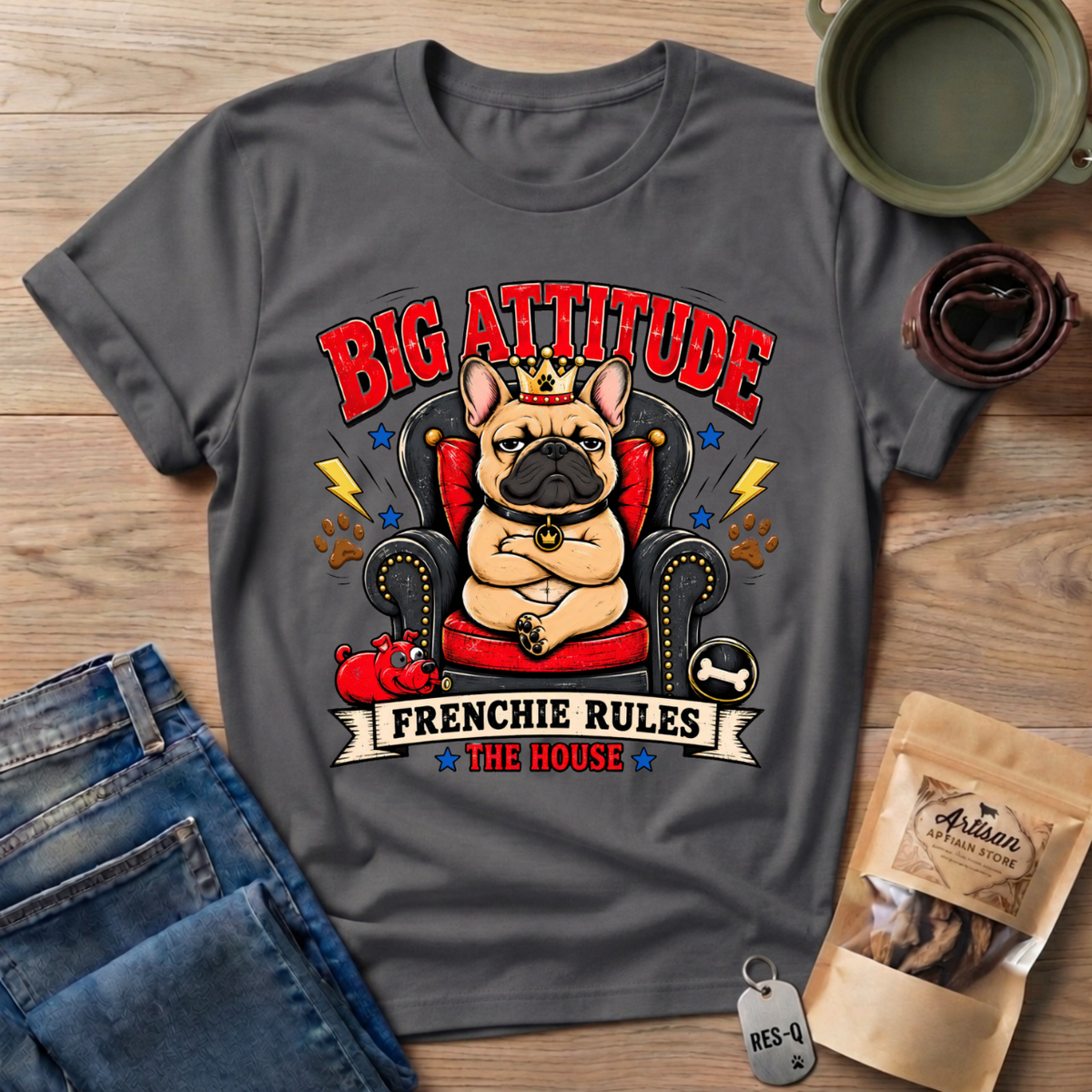 Frenchie Rules House T-Shirt