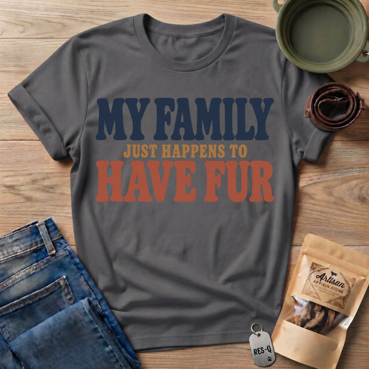 My Family Text T-Shirt