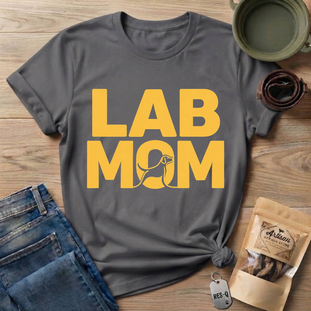 Lab Mom Text T-Shirt