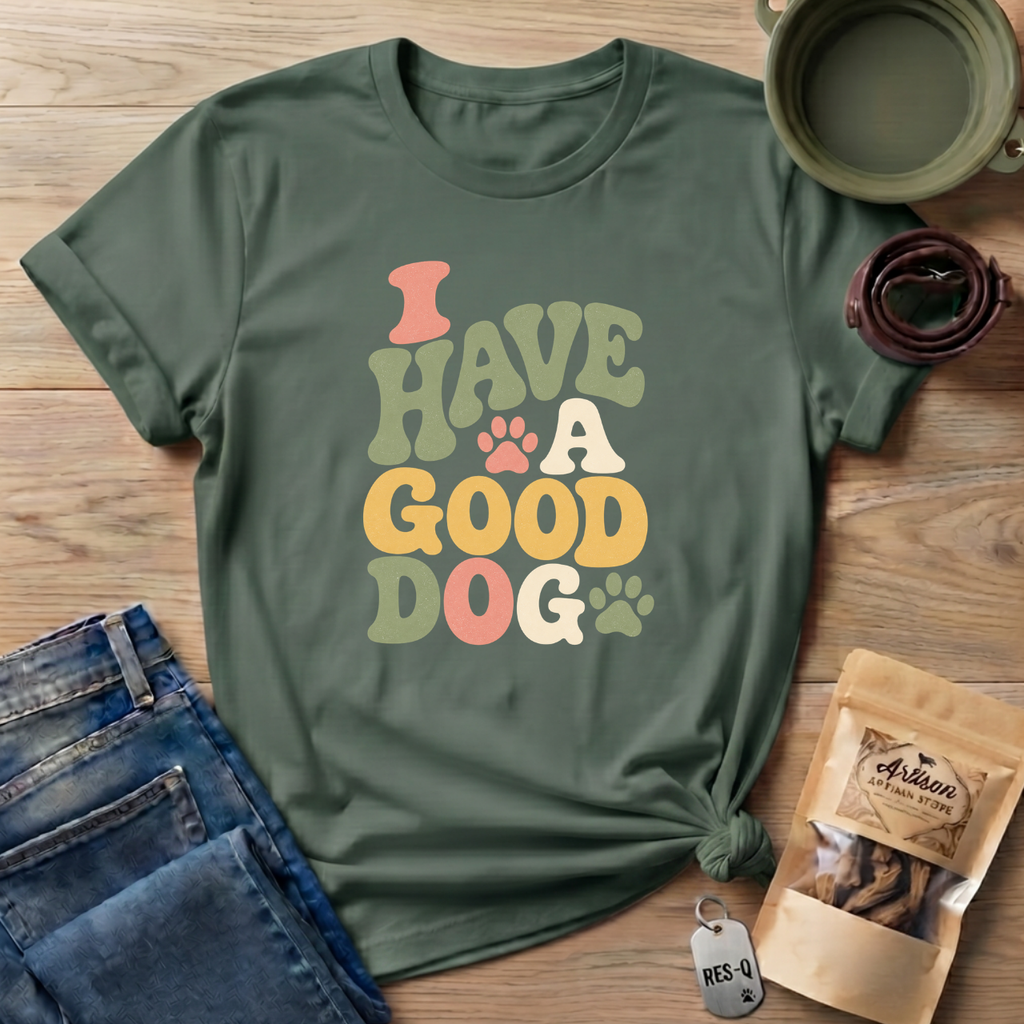 I Have A Good Dog Bubble T-Shirt