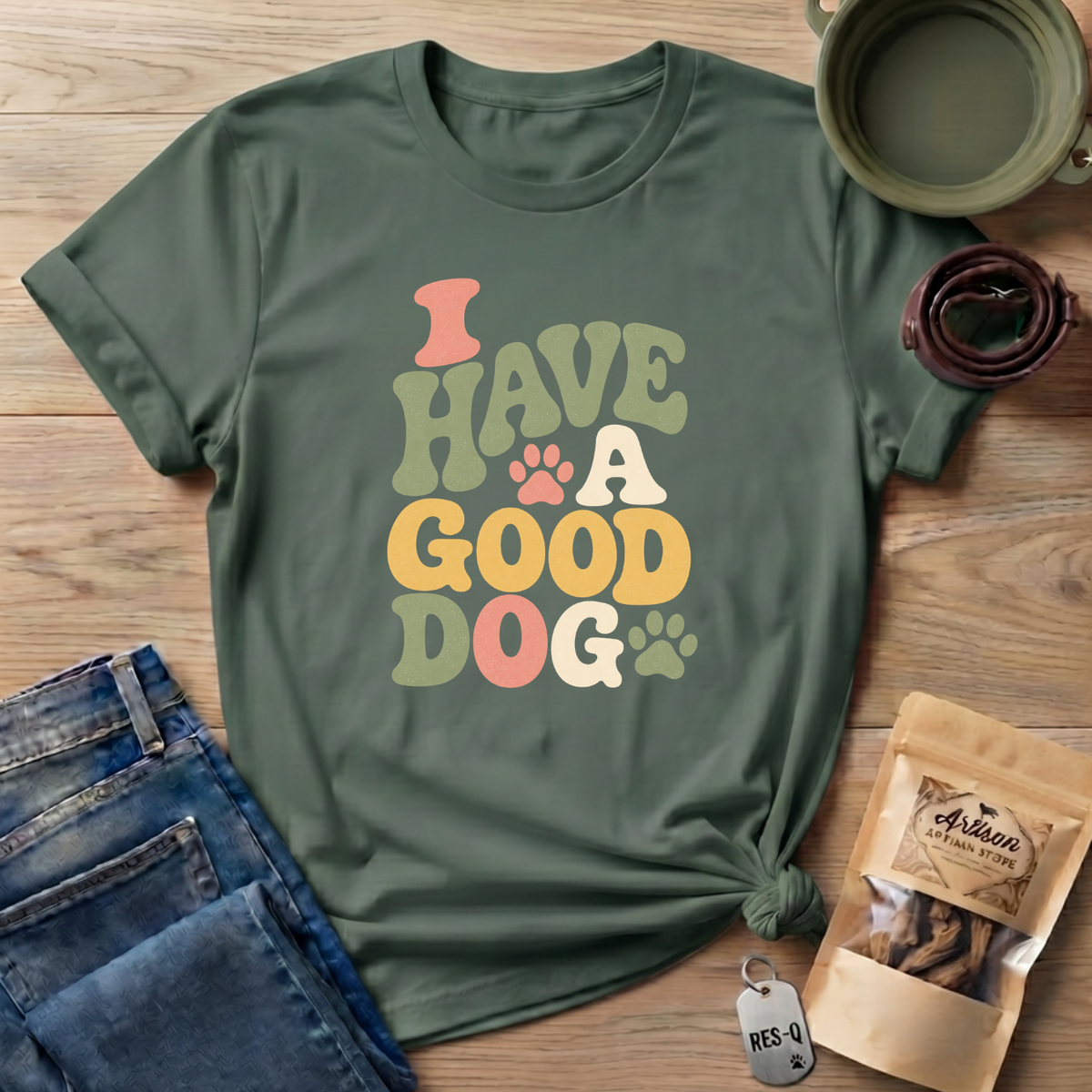 I Have A Good Dog Bubble T-Shirt