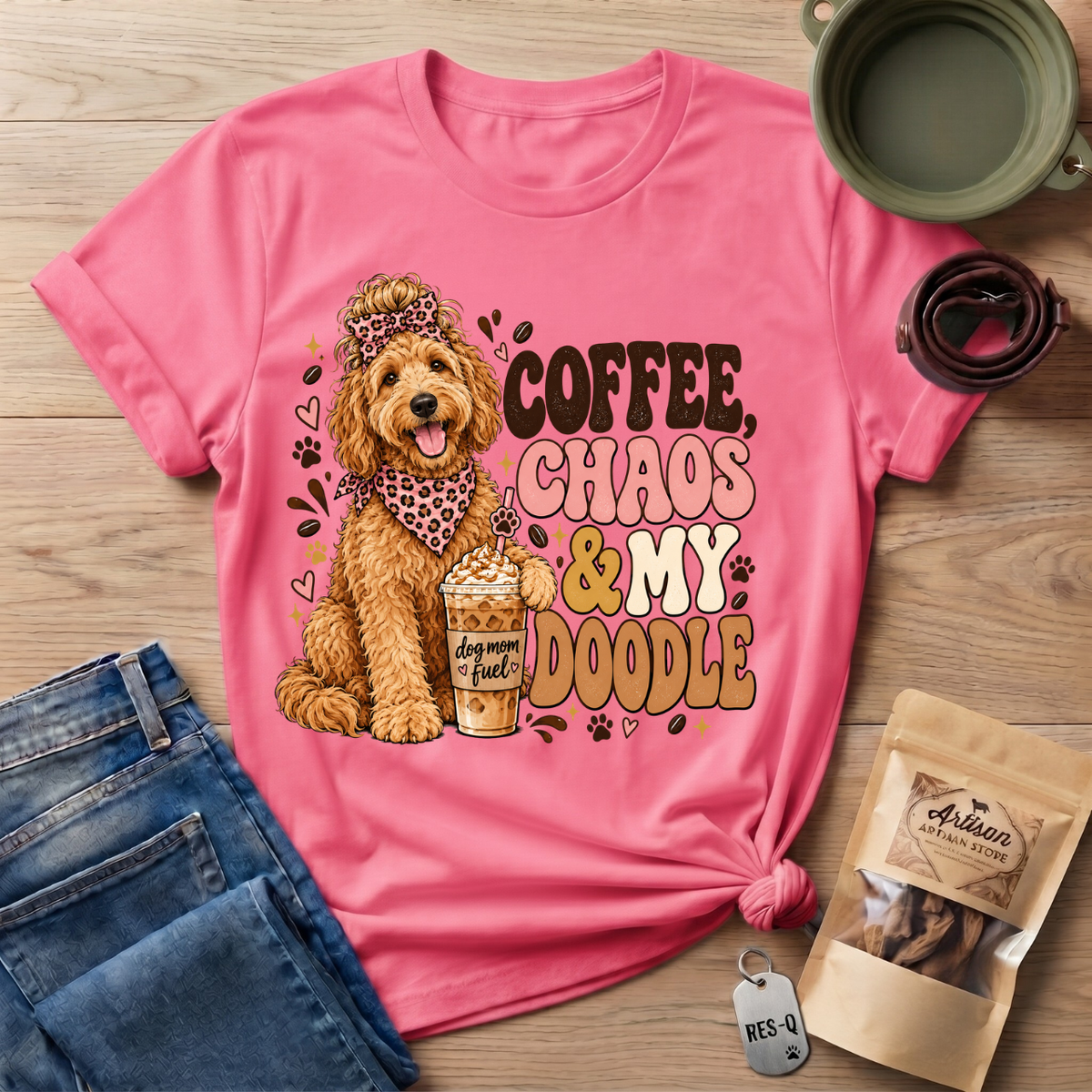 Coffee Doodle Mom T-Shirt