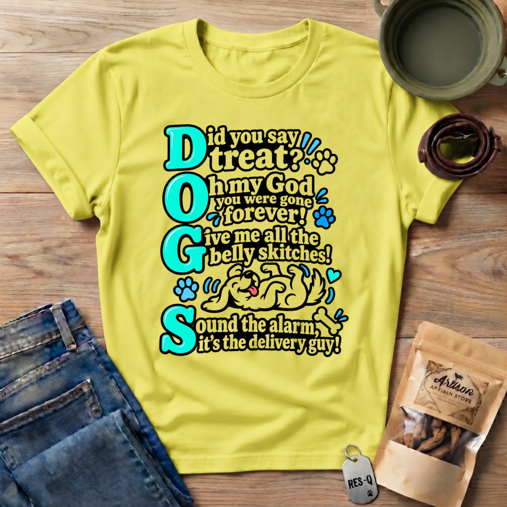 Teal DOGS   T-Shirt