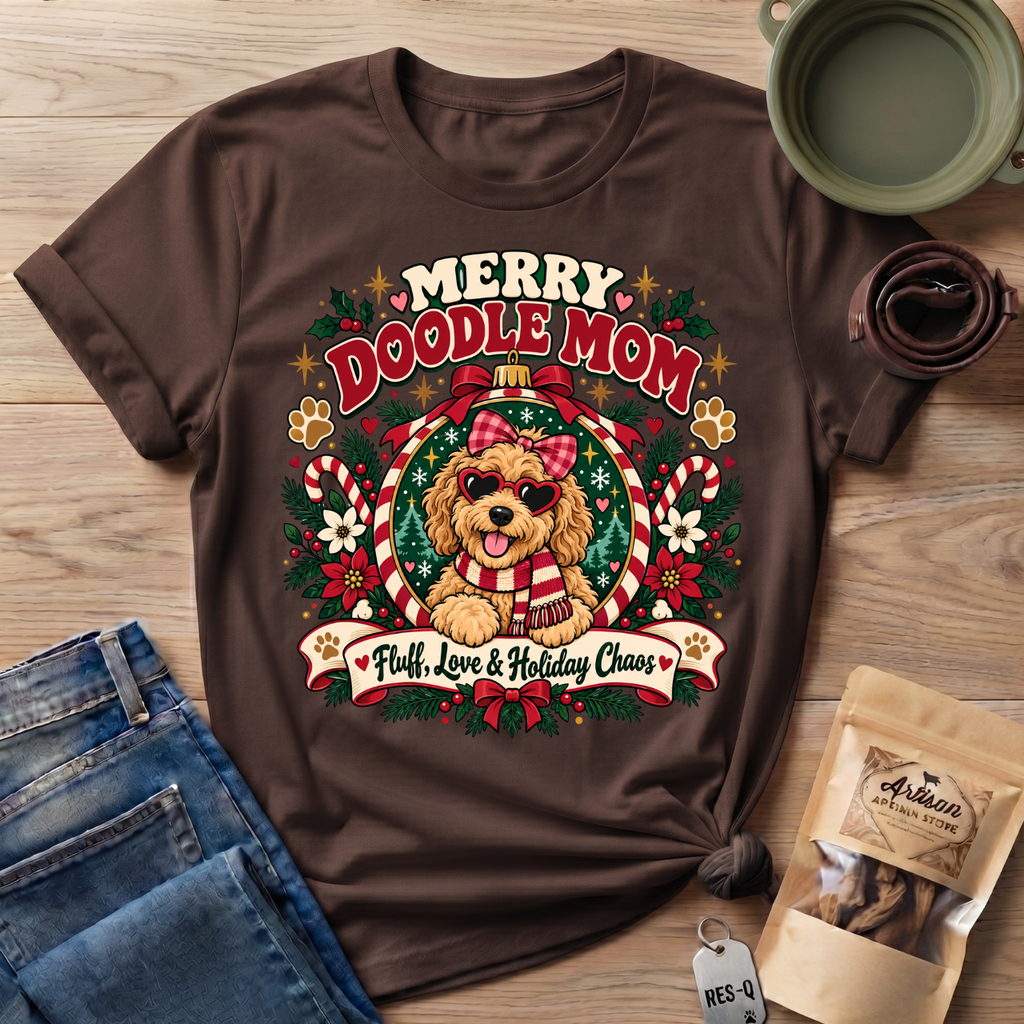 Merry Doodle Mom T-Shirt
