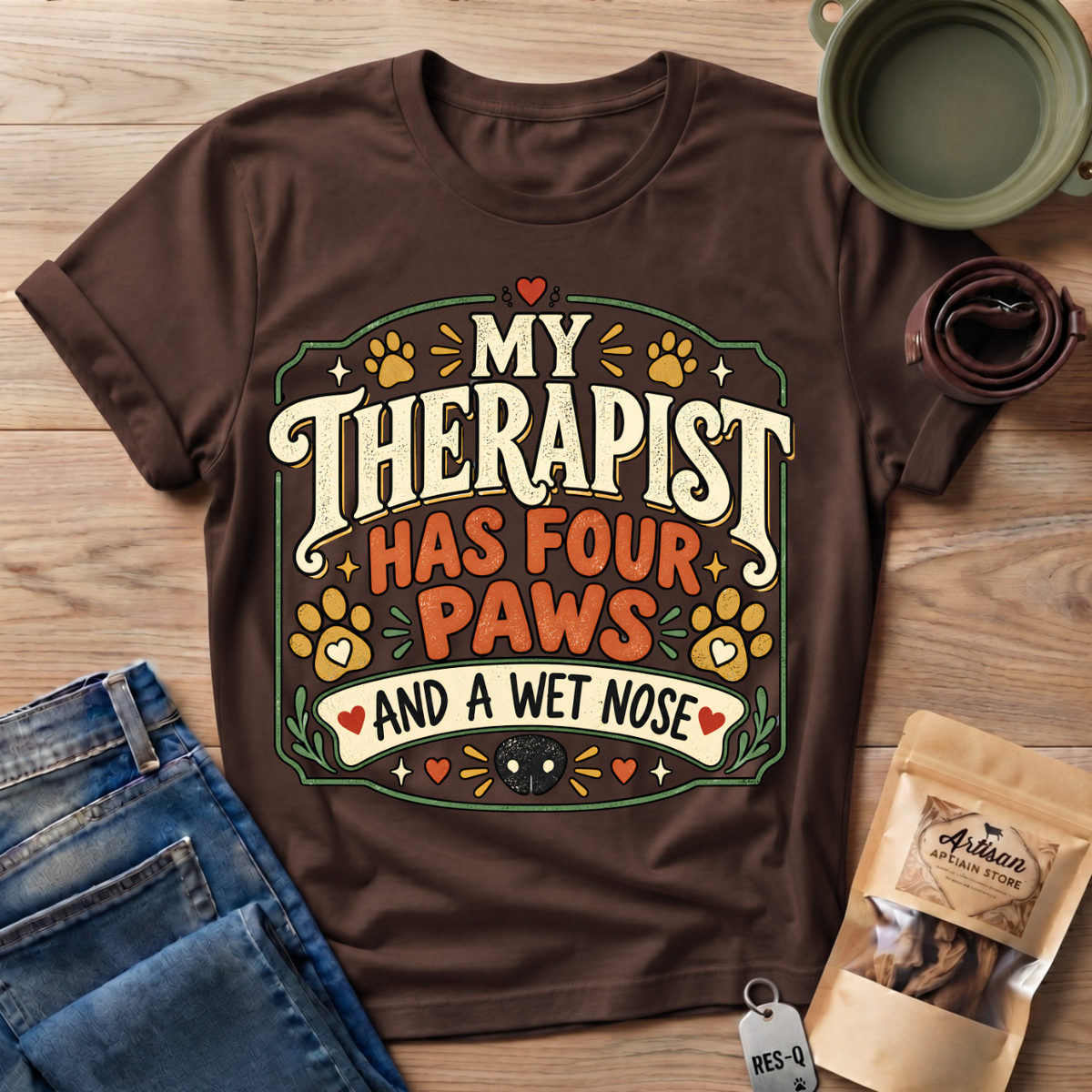 Four Paws Therapist T-Shirt