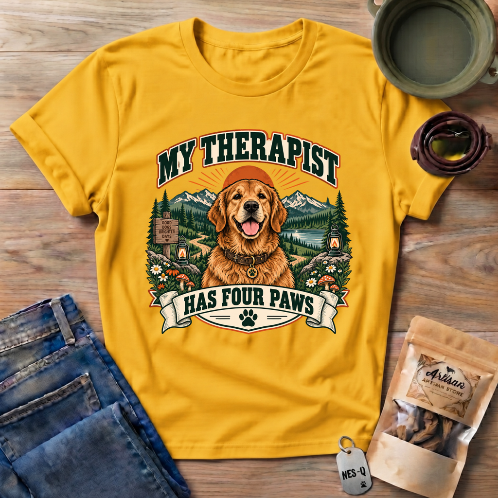 Golden Retriever Therapist T-Shirt