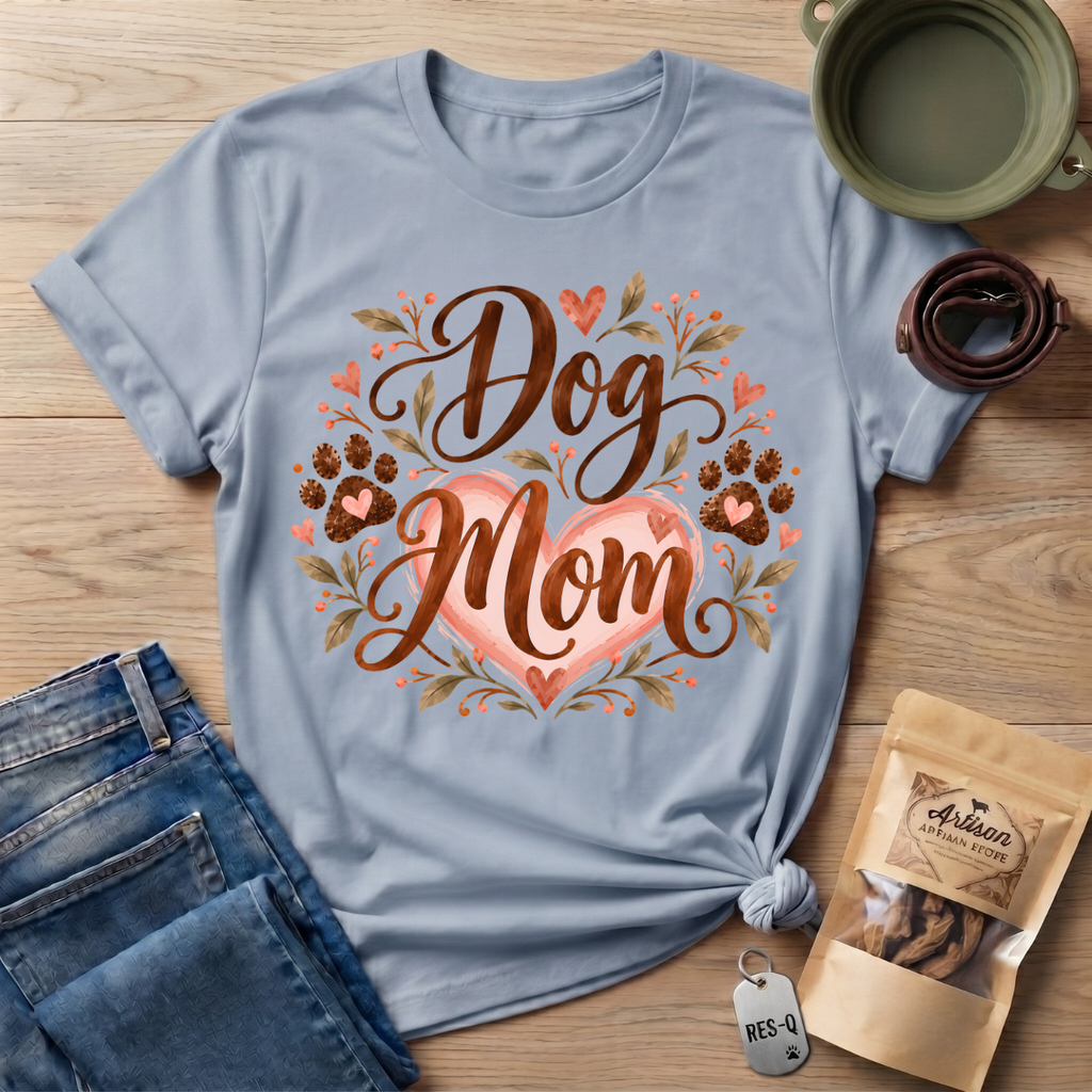 Dog Mom Heart T-Shirt