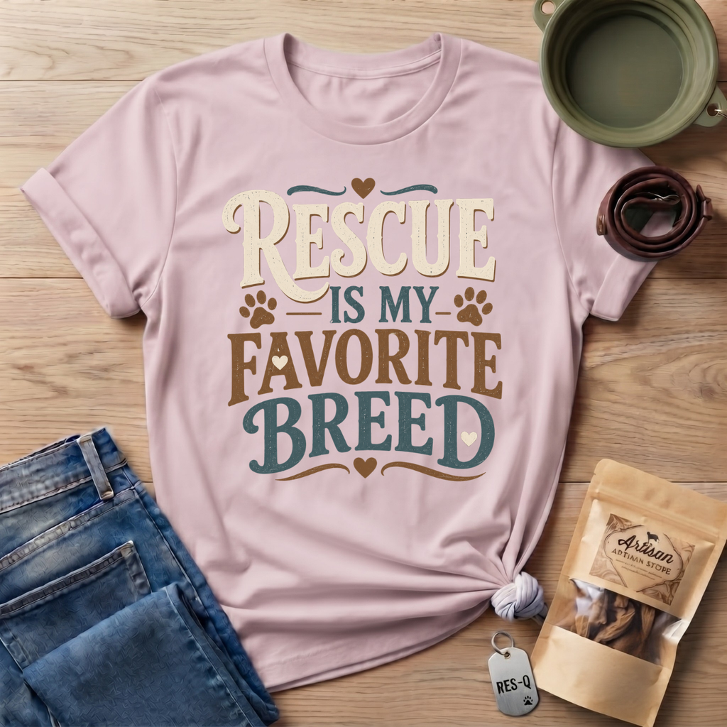 Rescue is My Favorite Breed T-Shirt