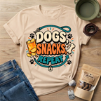 Dogs Snacks Repeat T-Shirt