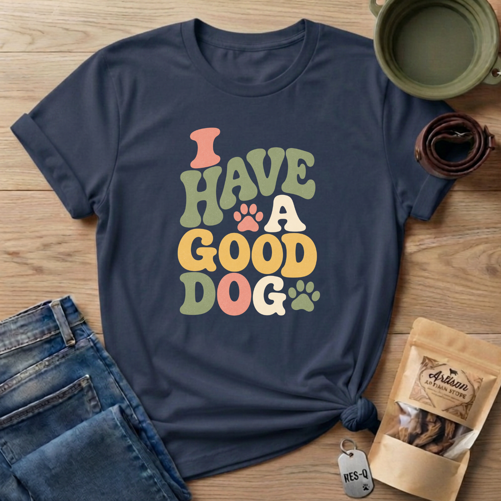 I Have A Good Dog Bubble T-Shirt