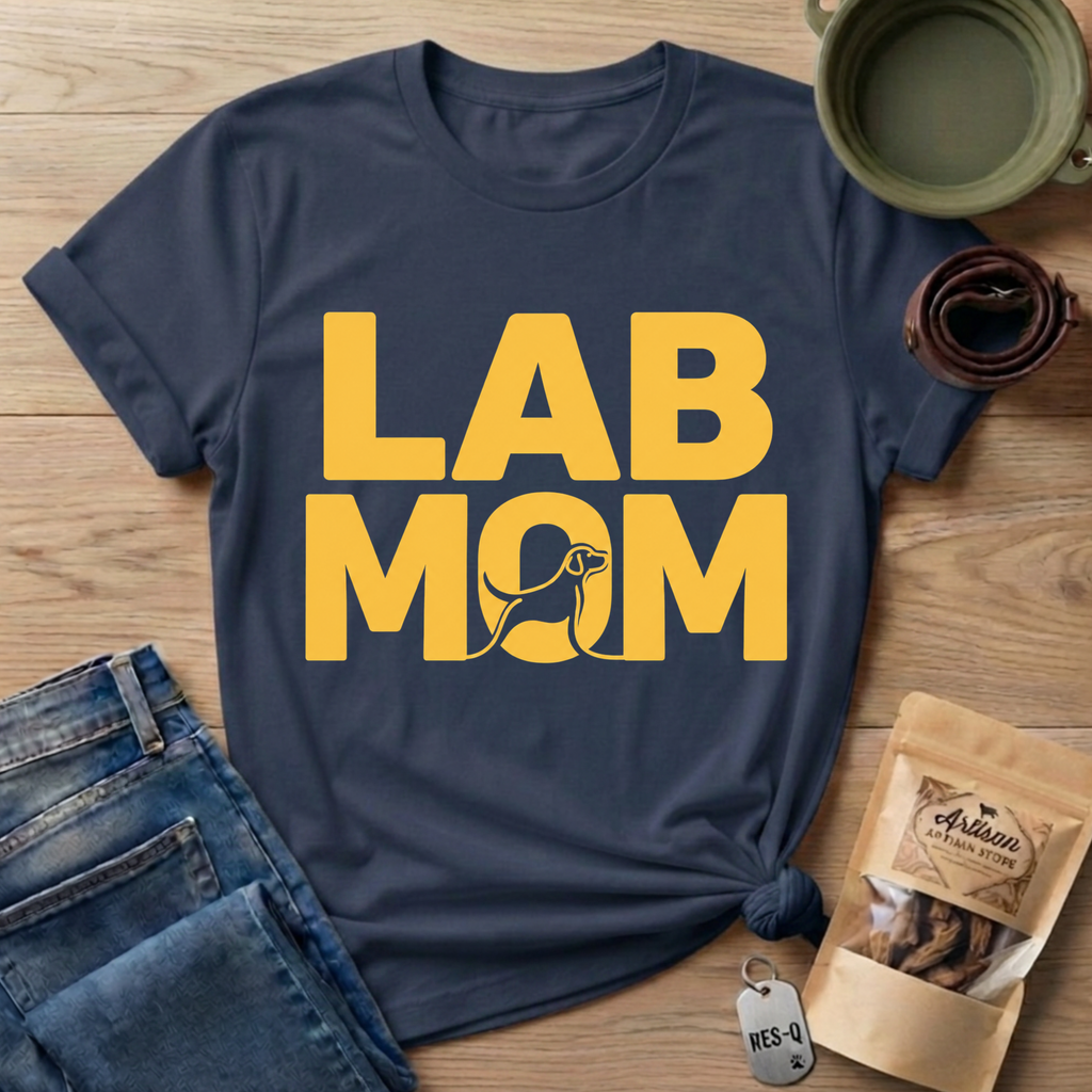 Lab Mom Text T-Shirt