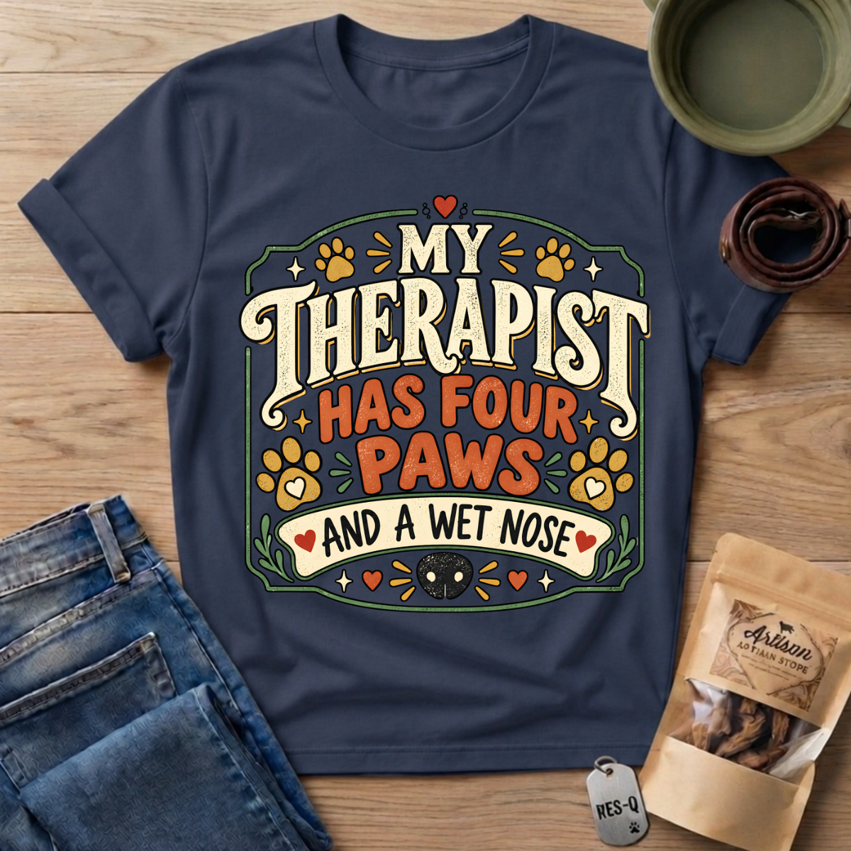 Four Paws Therapist T-Shirt