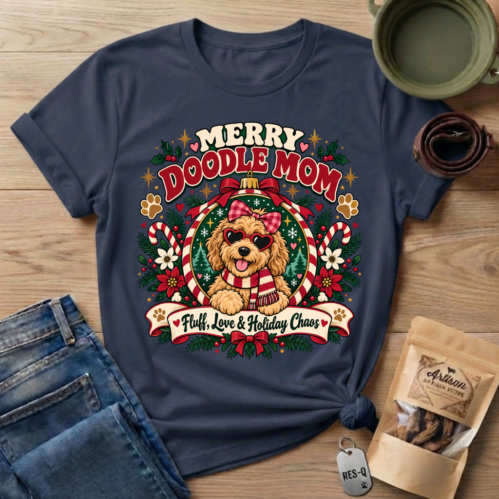 Merry Doodle Mom T-Shirt