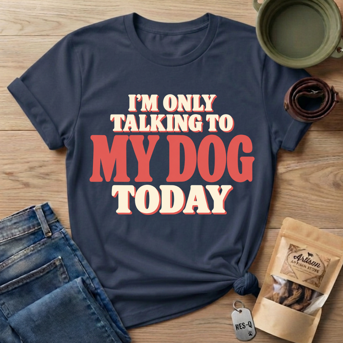 Only Talking Text T-Shirt
