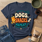 Dogs Snacks Repeat T-Shirt