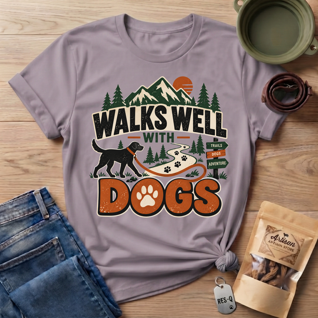 Walks Well Dogs T-Shirt