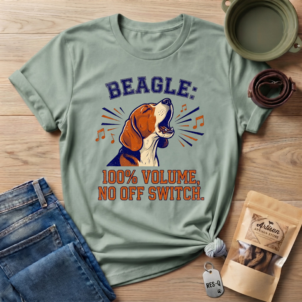 Beagle 100% Volume T-Shirt