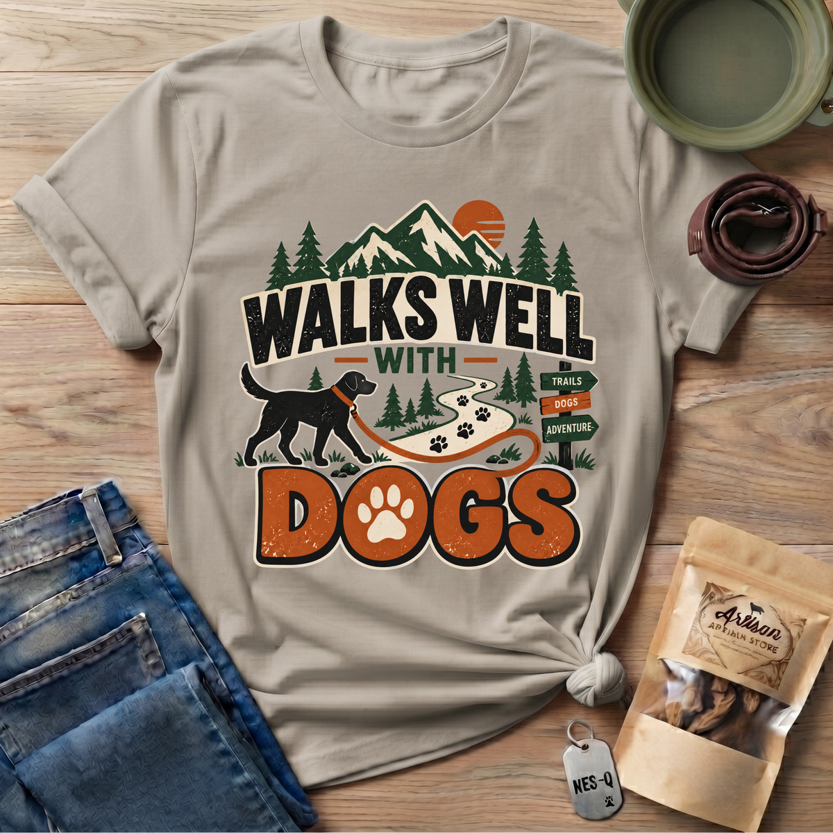 Walks Well Dogs T-Shirt