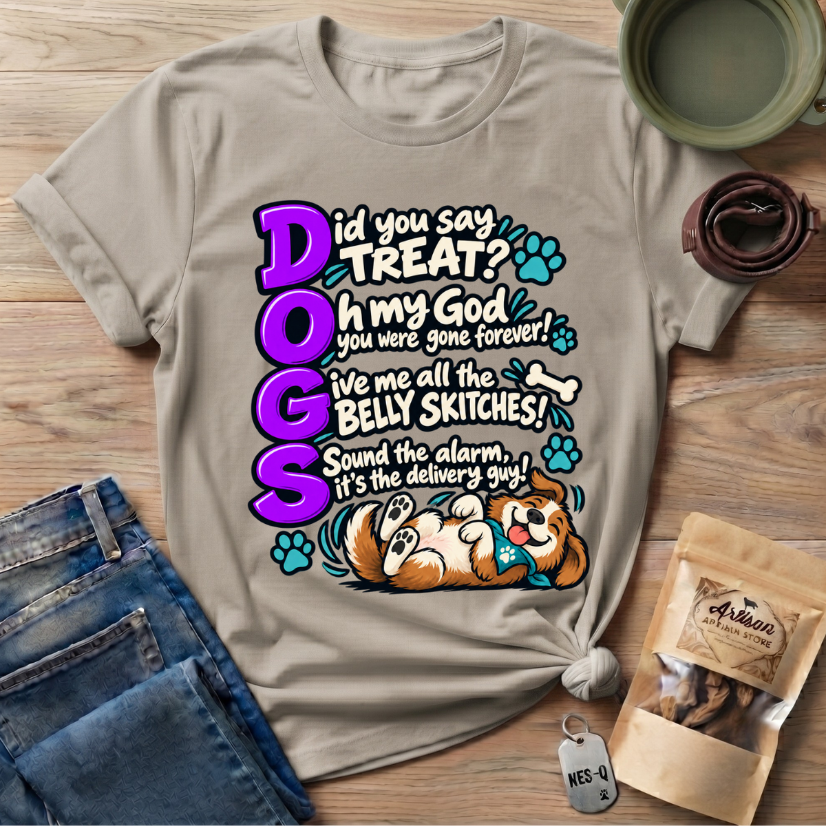 Violet DOGS   T-Shirt