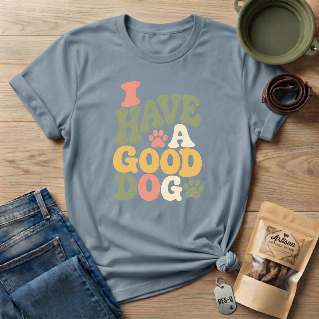 I Have A Good Dog Bubble T-Shirt