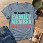 Favorite Family Text T-Shirt