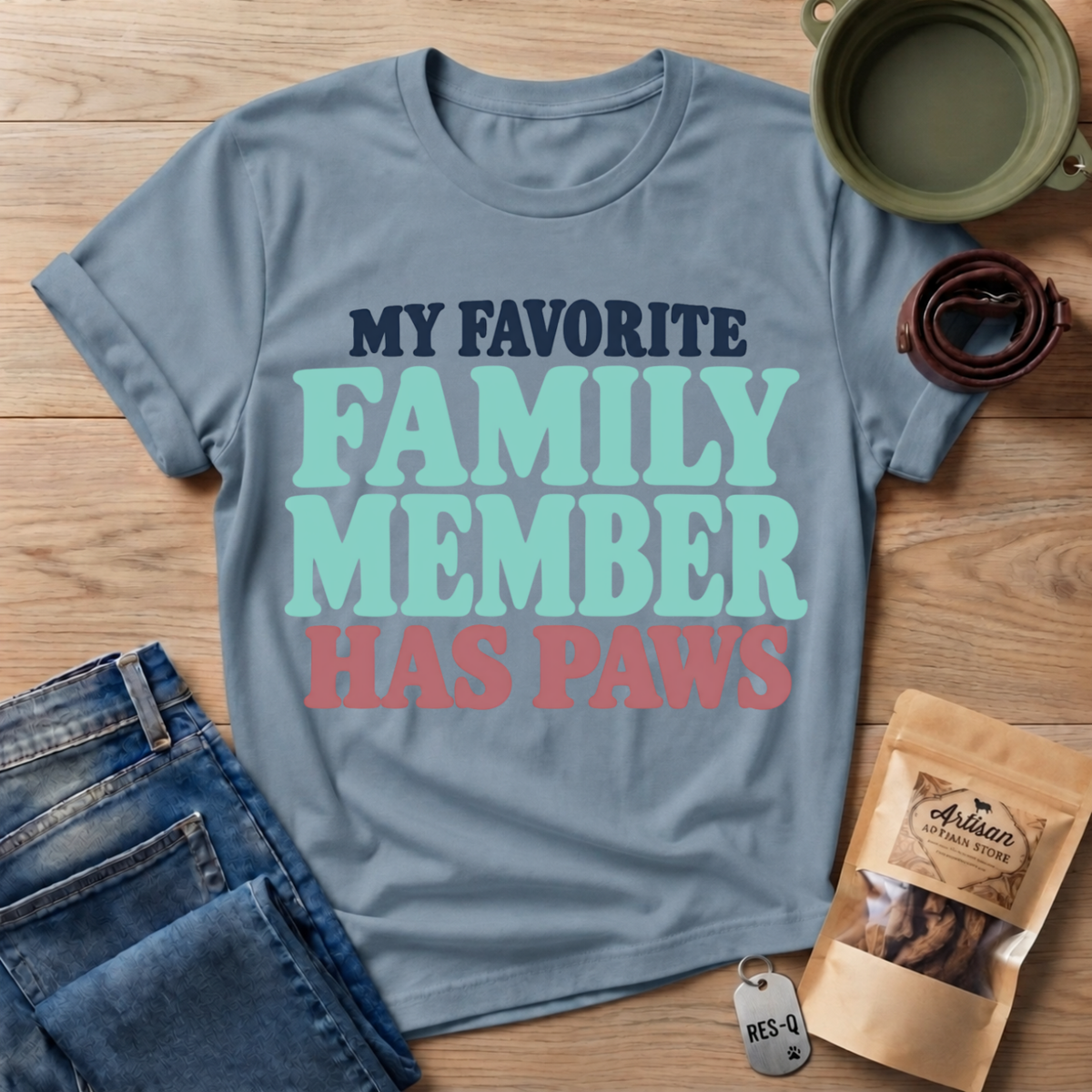 Favorite Family Text T-Shirt