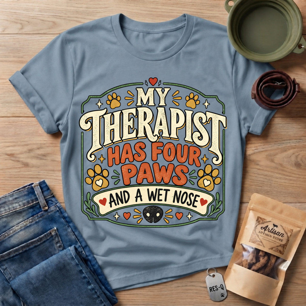 Four Paws Therapist T-Shirt
