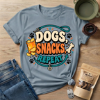 Dogs Snacks Repeat T-Shirt