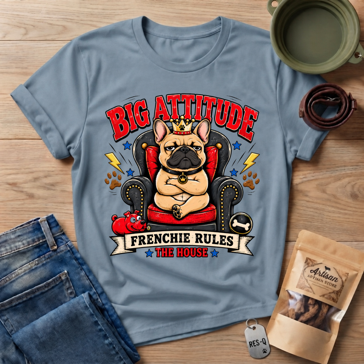 Frenchie Rules House T-Shirt