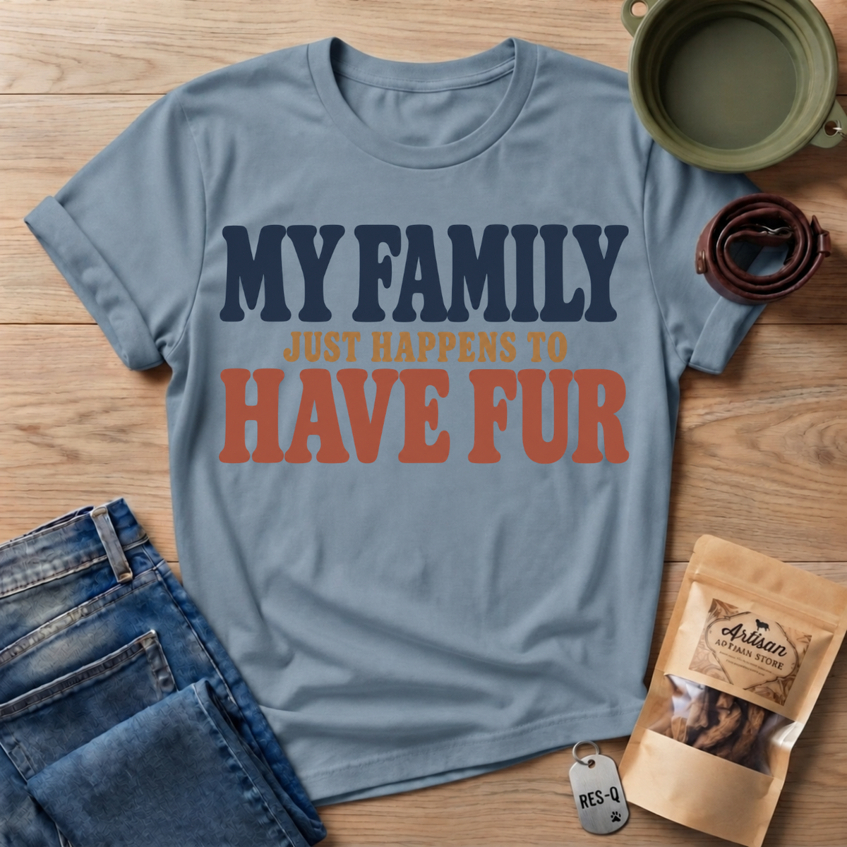 My Family Text T-Shirt