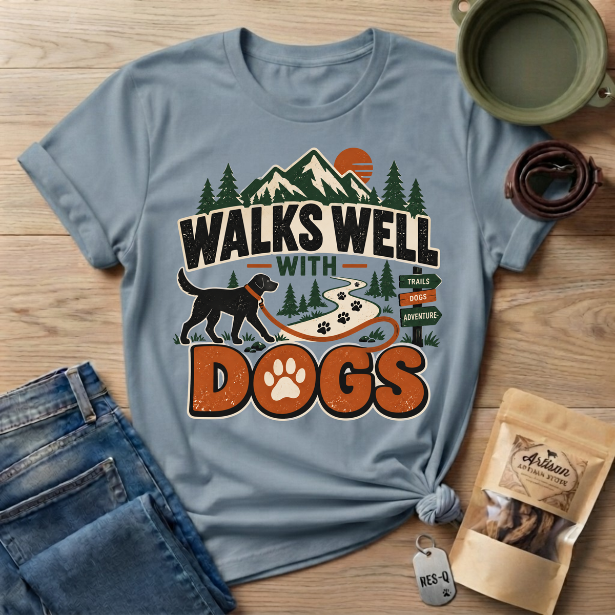 Walks Well Dogs T-Shirt