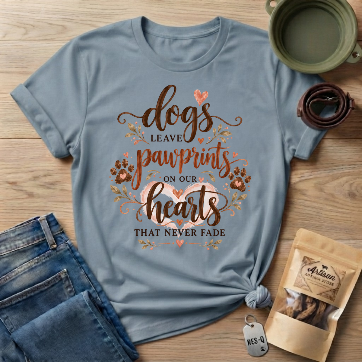 Pawprints Hearts T-Shirt