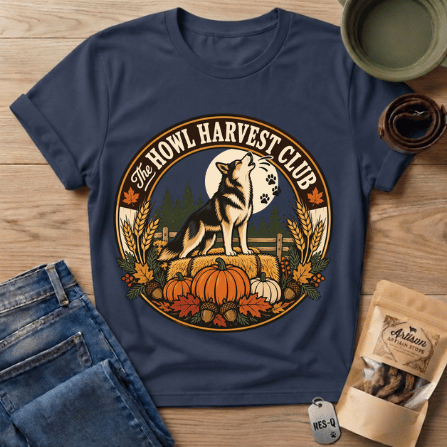 Howl Harvest Club T-Shirt in Navy