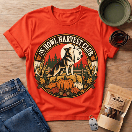Howl Harvest Club T-Shirt in Orange